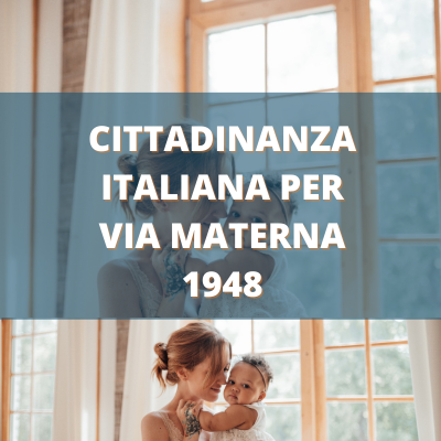 cittadinanza italiana via materna